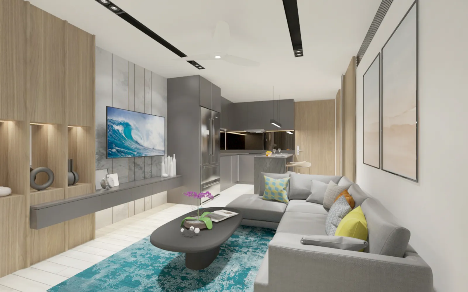 Bright Phuket bedrooms 1 square 62.4