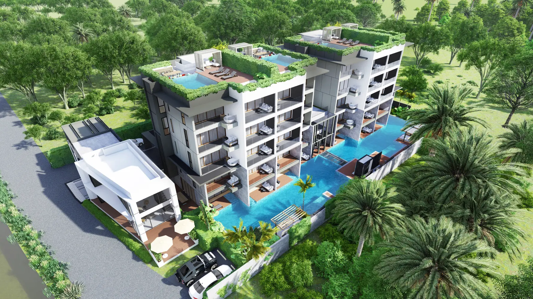 Bright Phuket bedrooms 1 square 62.4