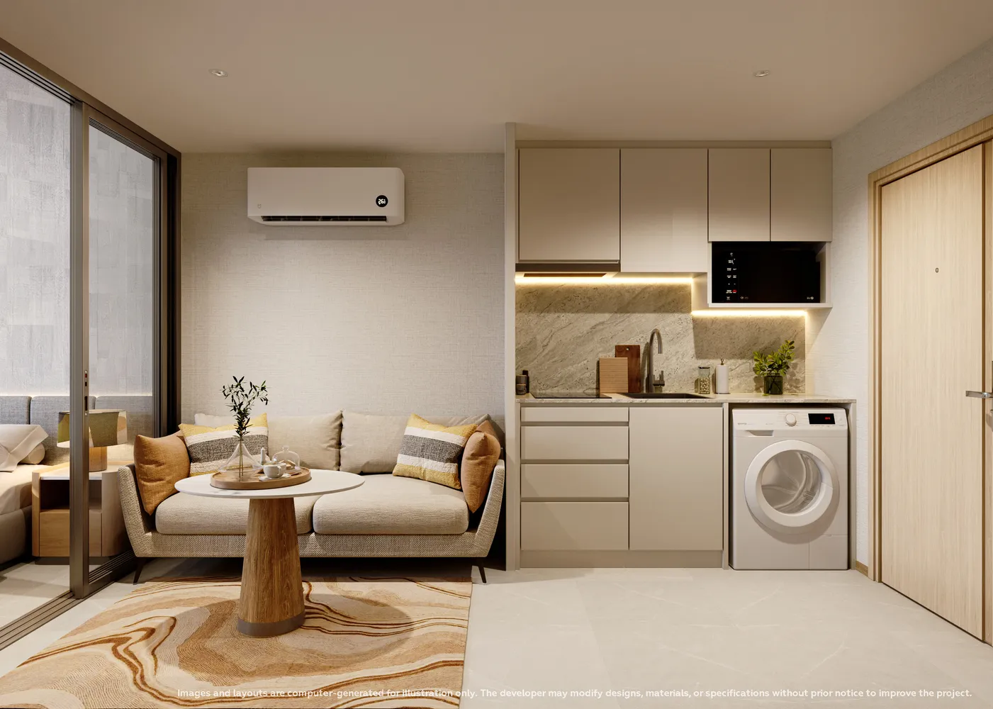 VIBE RESIDENCE bedrooms 1 square 35
